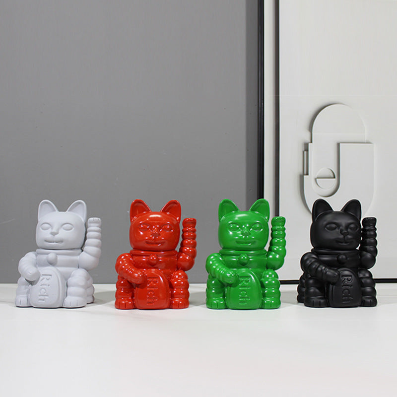 Playful Cat Figurine