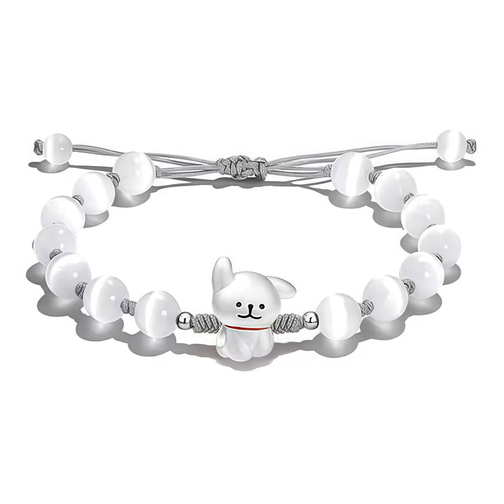 Playful Dog Charm Beaded Bracelet Kalsten
