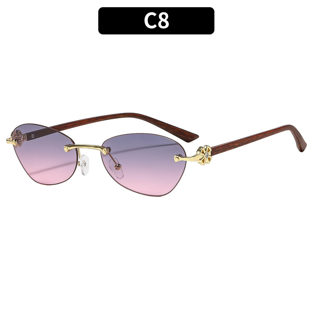 Elegant Geometric Frame Sunglasses