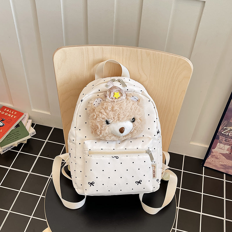 Cute Plush Top Handle Backpack