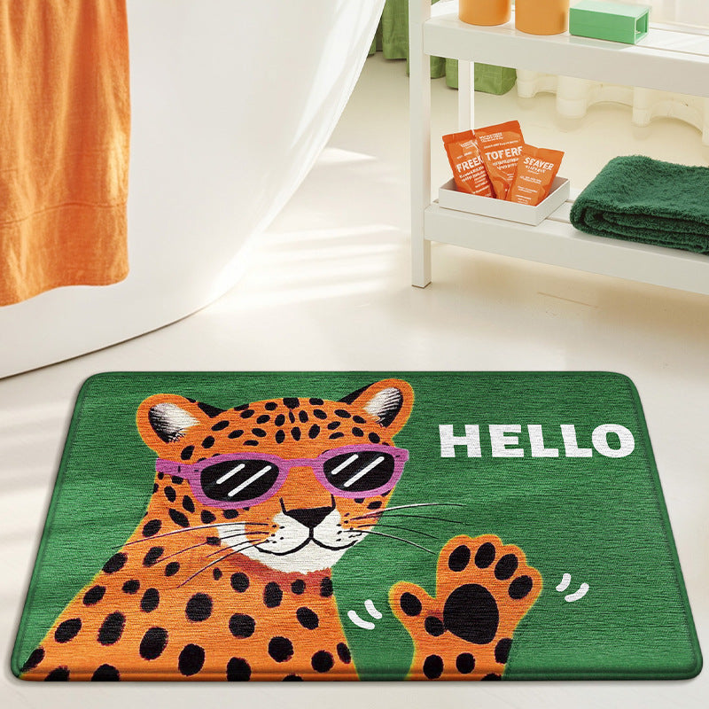 Cute Bunny-Themed Bath Mat