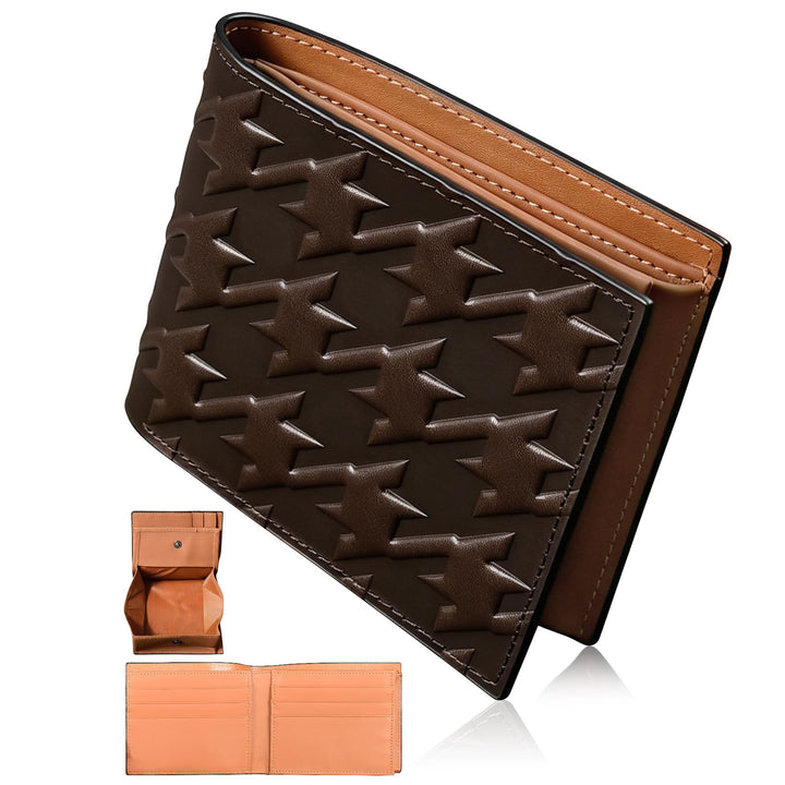 Textured Double-Sided Leather Wallet Kalsten