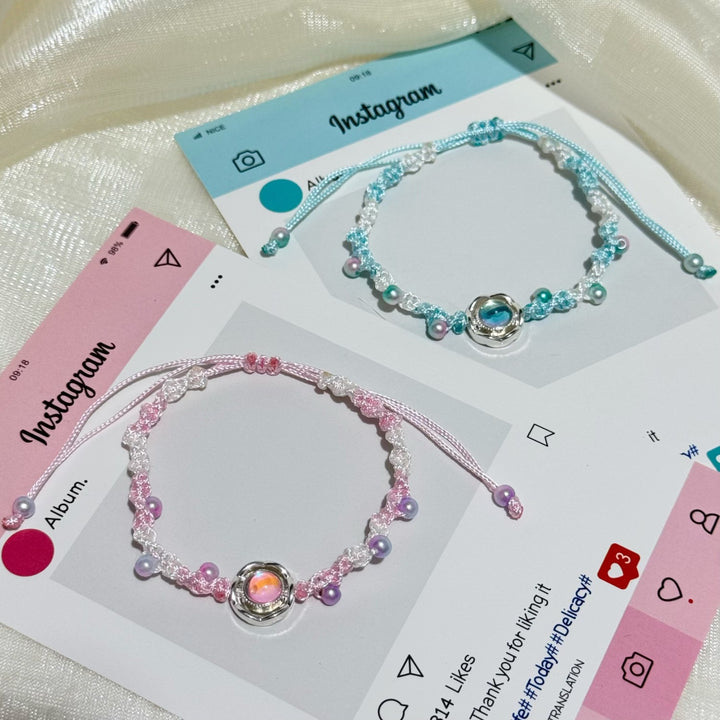 Adjustable Floral Charm Bracelet Kalsten