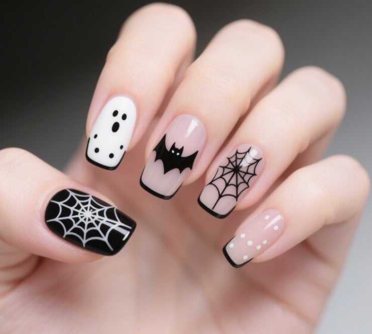 Halloween-Inspired Artistic Nail Art Kalsten