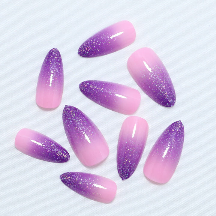 Gradient Glitter Ombre Press-On Nail Set Kalsten