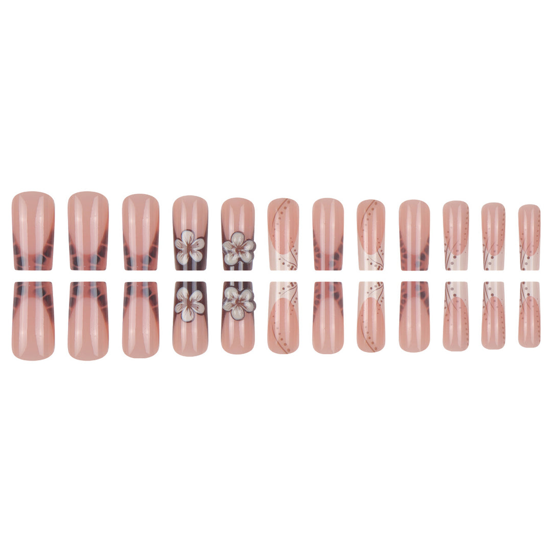 Floral Design Press-On Nails Kalsten