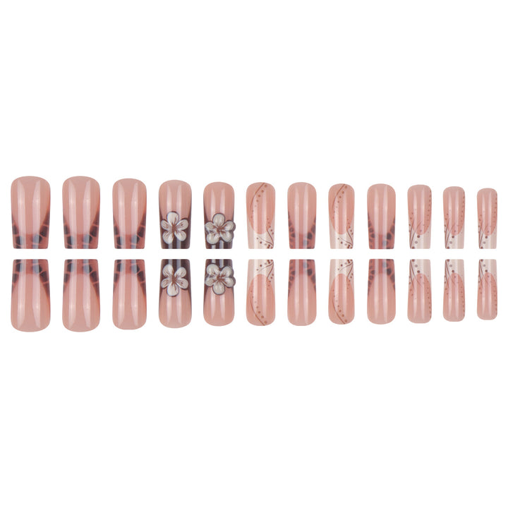 Floral Design Press-On Nails Kalsten