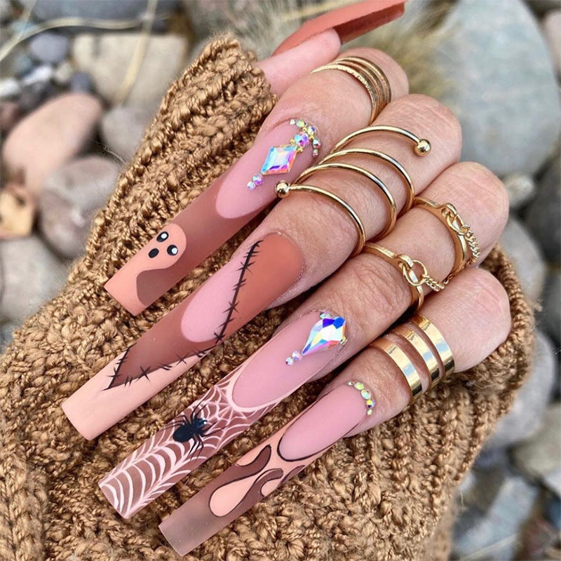 Creative Halloween Press-On Nail Art kalsten
