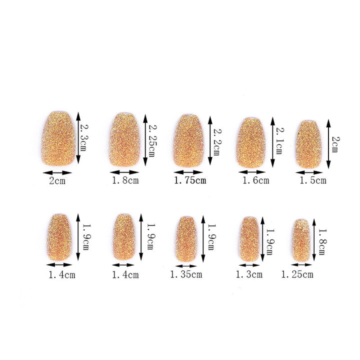 Glittering artificial nails in modern design Kalsten