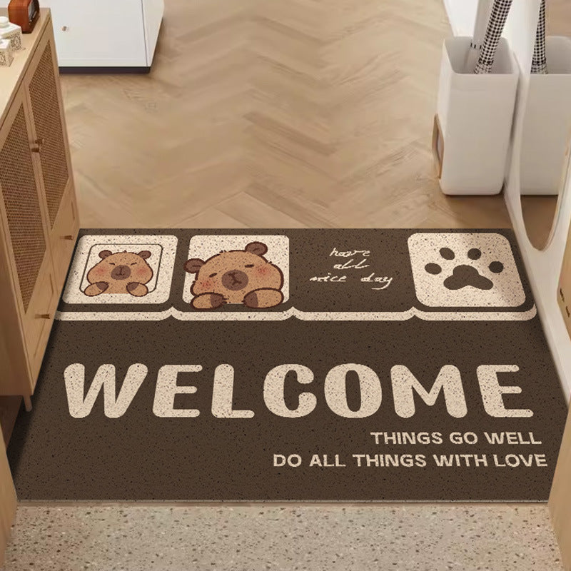 Whimsical Dog-Themed Floor Mat