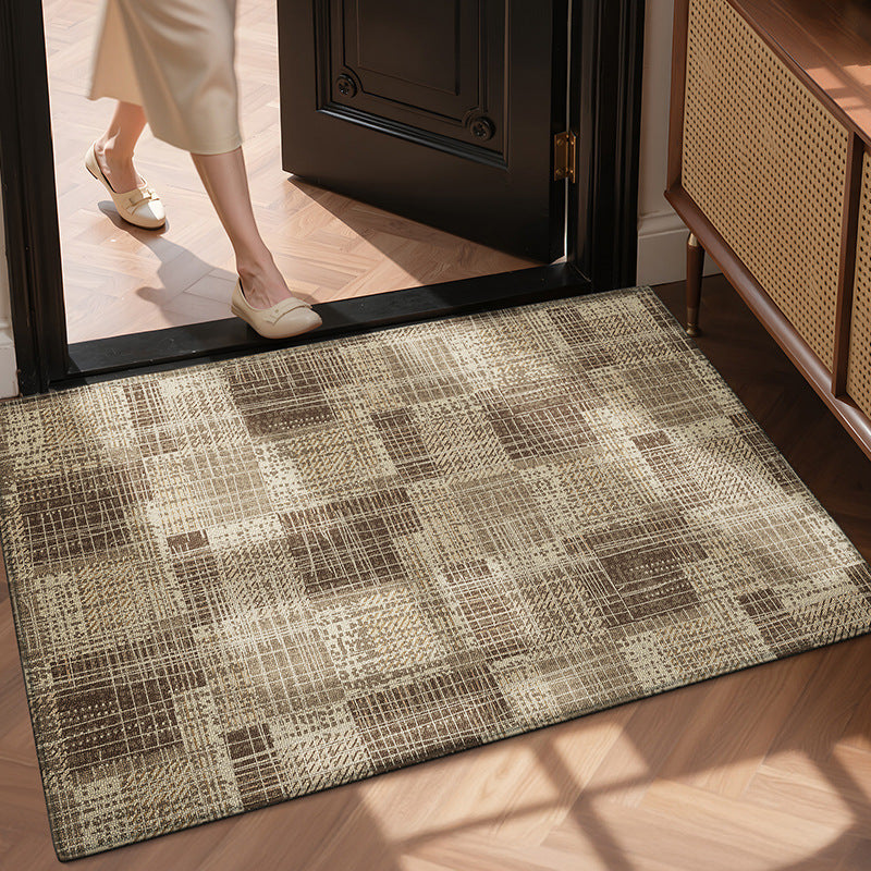 Plaid Pattern Welcome Mat Kalsten
