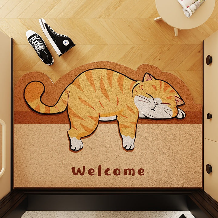 Cute Cat-Themed Entrance Mat