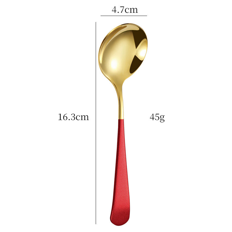 Elegant Dessert Spoon with High-Quality and Non-Slip Grip Design Kalsten