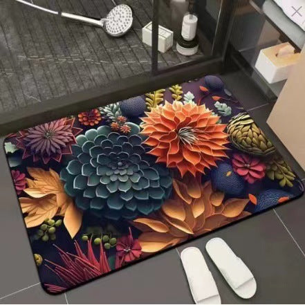 Floral-Themed Comfort Area Mat Kalsten