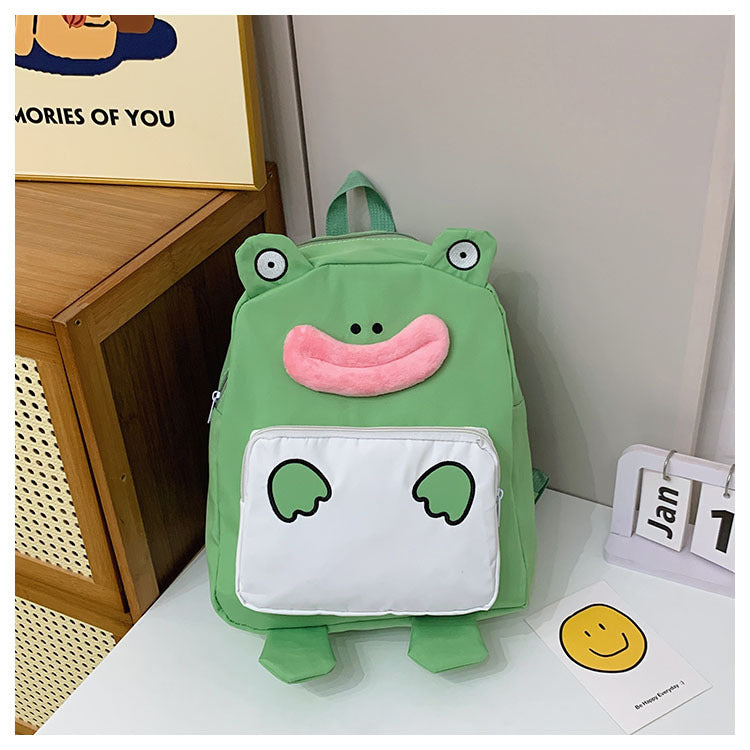 Playful Frog-Themed Backpack