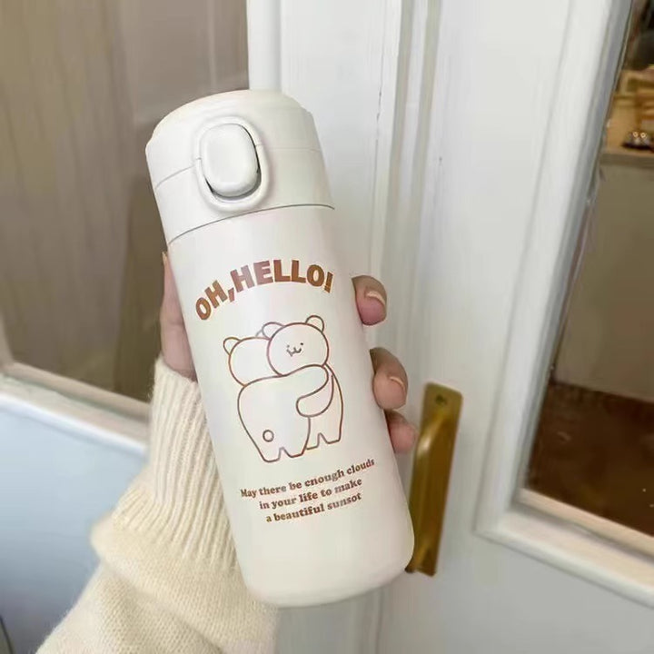 Ladies' insulated bottle with secure pressure cap and cute animal design Kalsten