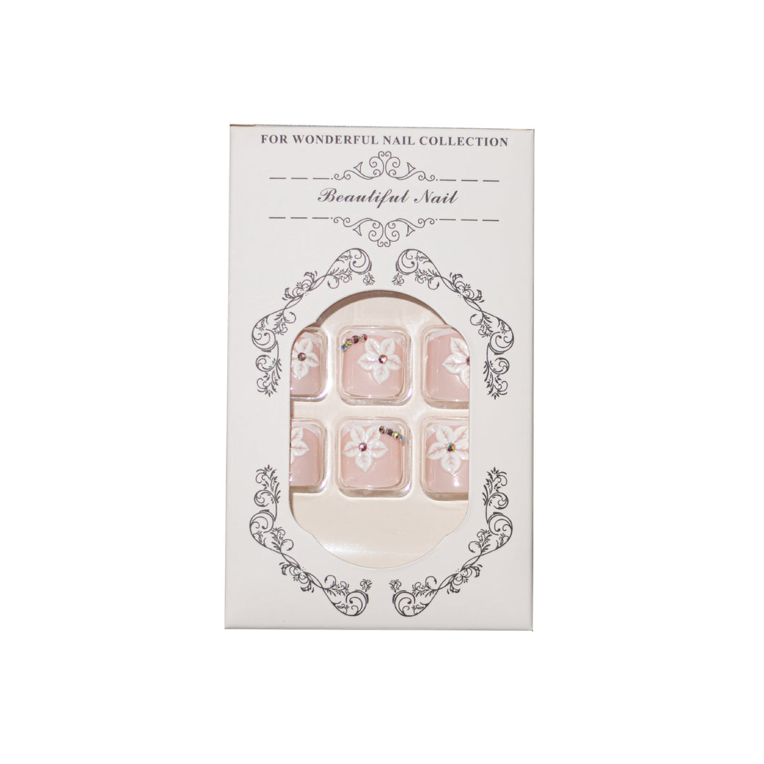Floral Accent Pedicure Nail Art Kit