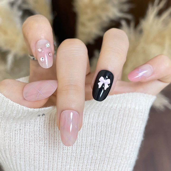 Artistic Nail Extensions with Decorative Elements Kalsten