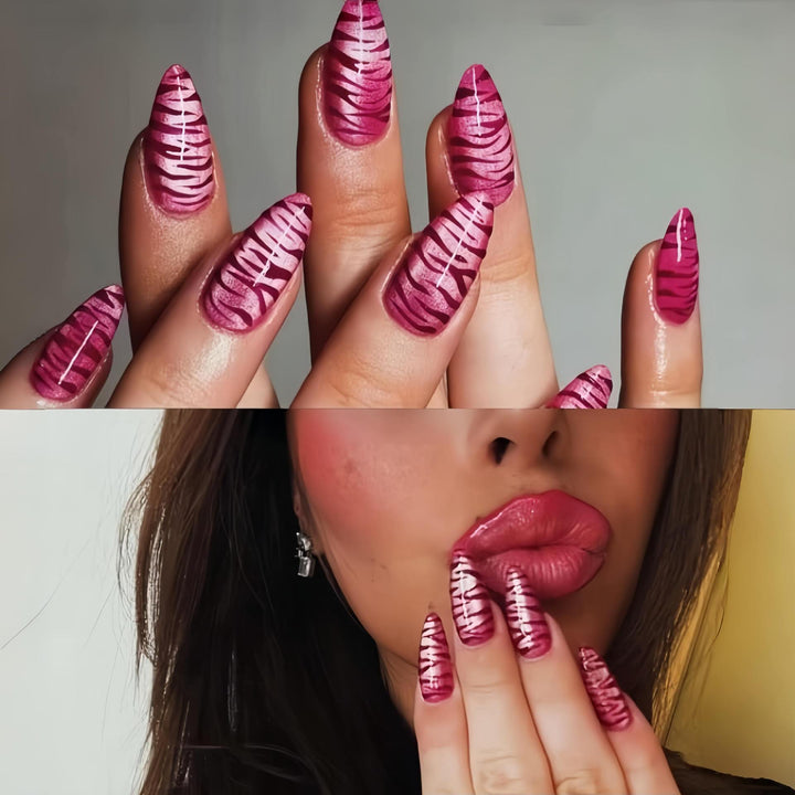 Artistic Stiletto Nail Art Tips Kalsten