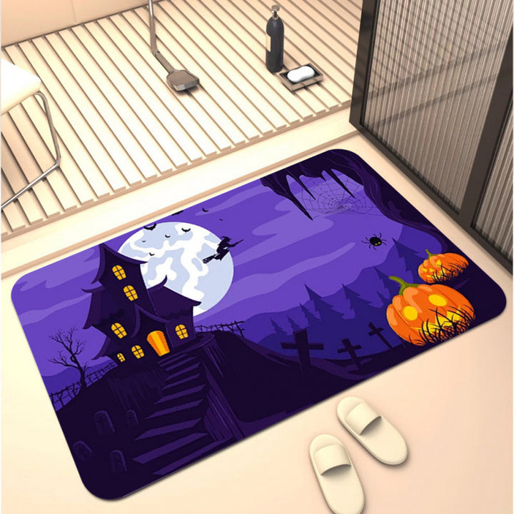 Halloween-Themed Decorative Bath Mat