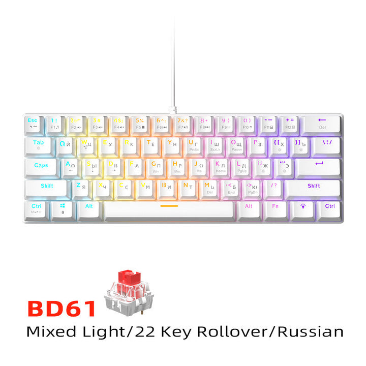 Compact RGB Mechanical Keyboard with Mixed Light Features Kalsten