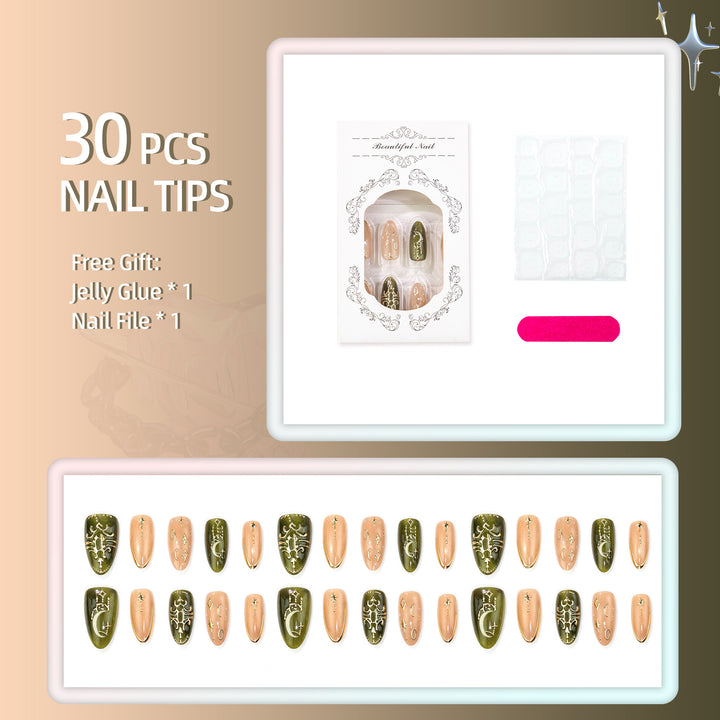 Celestial Design Press-On Nail Set
