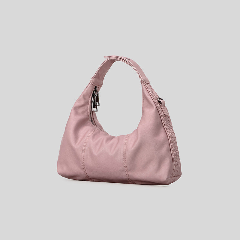 Braided Handheld Leather Bag