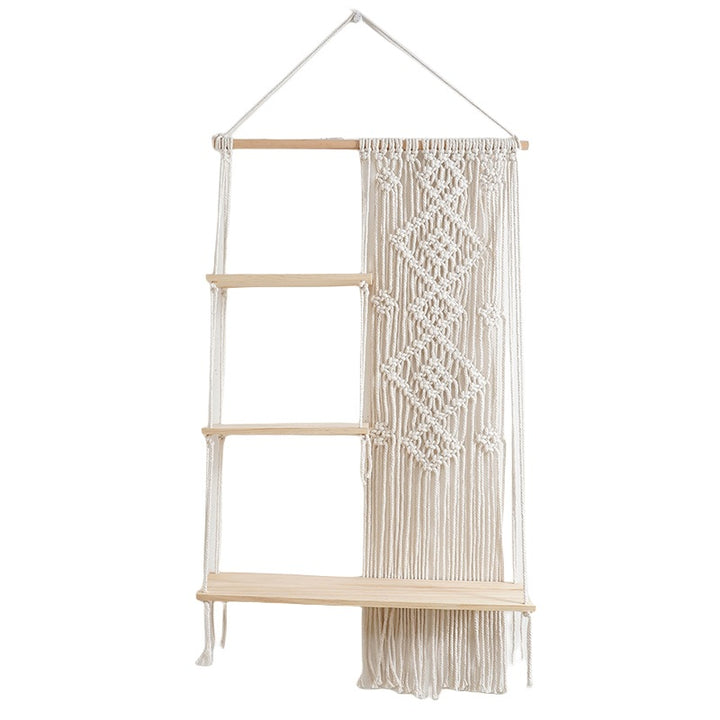 Macramé Decorative Floating Shelf Kalsten