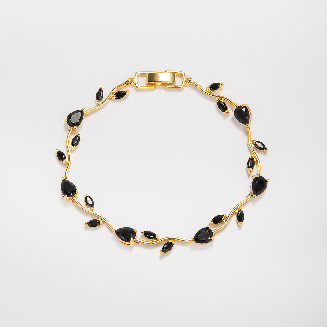 Elegant Floral Design Statement Bracelet Kalsten