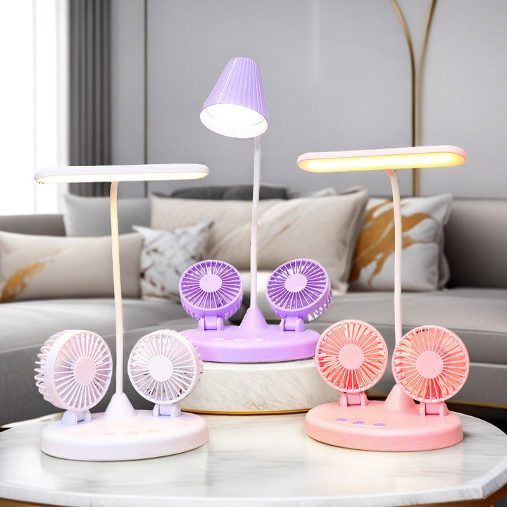 Women's Multifunctional Table Lamp with Integrated Fans Kalsten