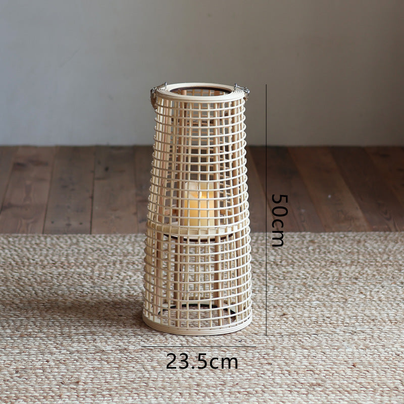 High-quality basket lamp in natural design Kalsten