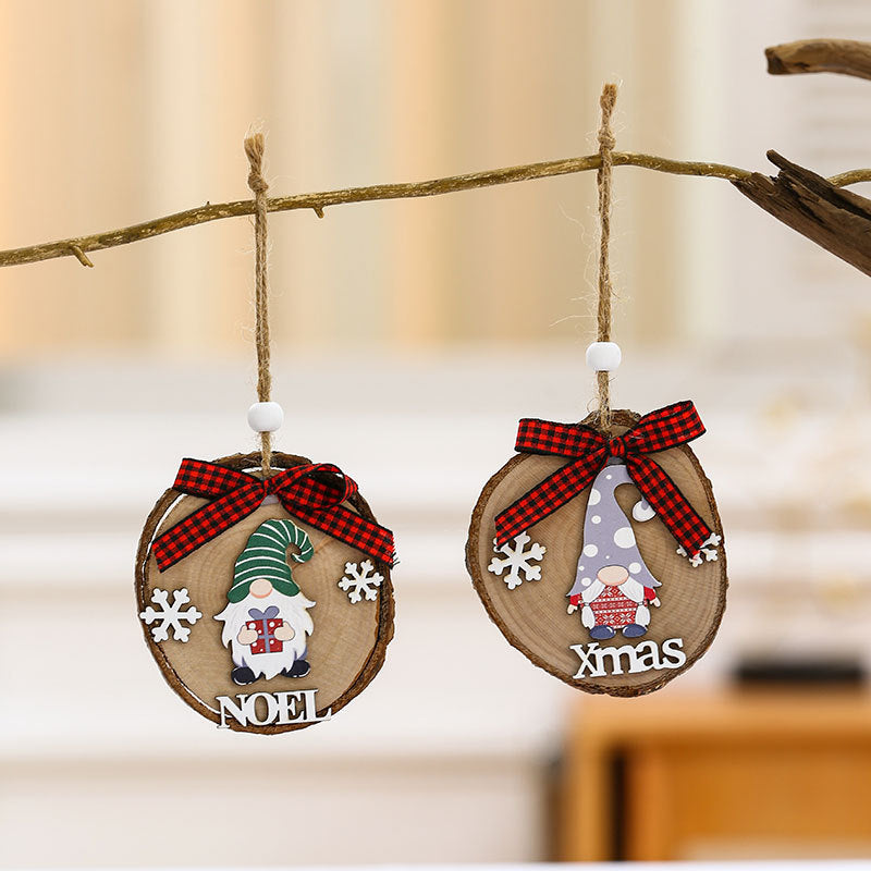 Wooden Holiday Gnome Ornament Kalsten