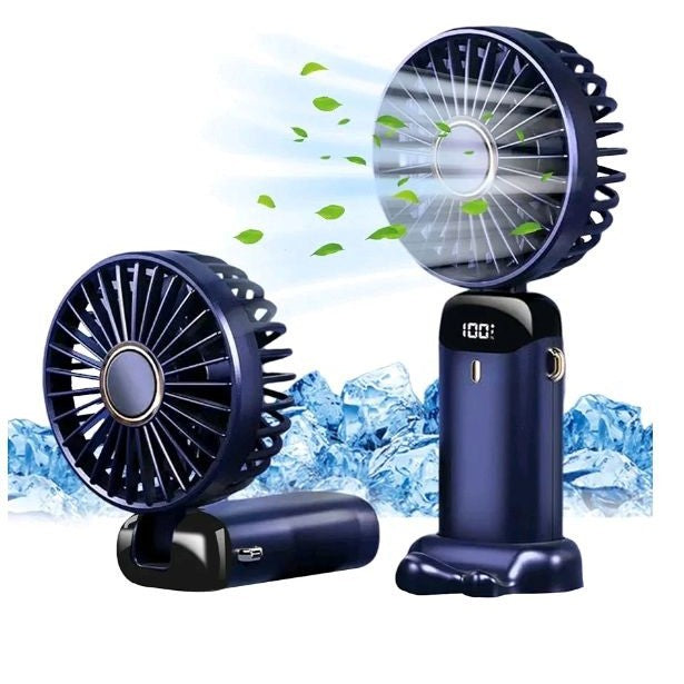 Portable Mini Fan with USB Charging and Digital Display Kalsten