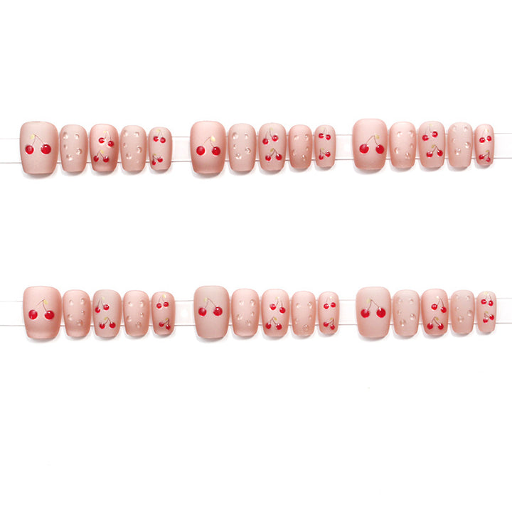 Cherry Blossom Themed Press-On Nail Art Kalsten