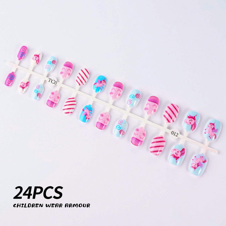 Children's Fun-Themed Press-On Nail Set Kalsten
