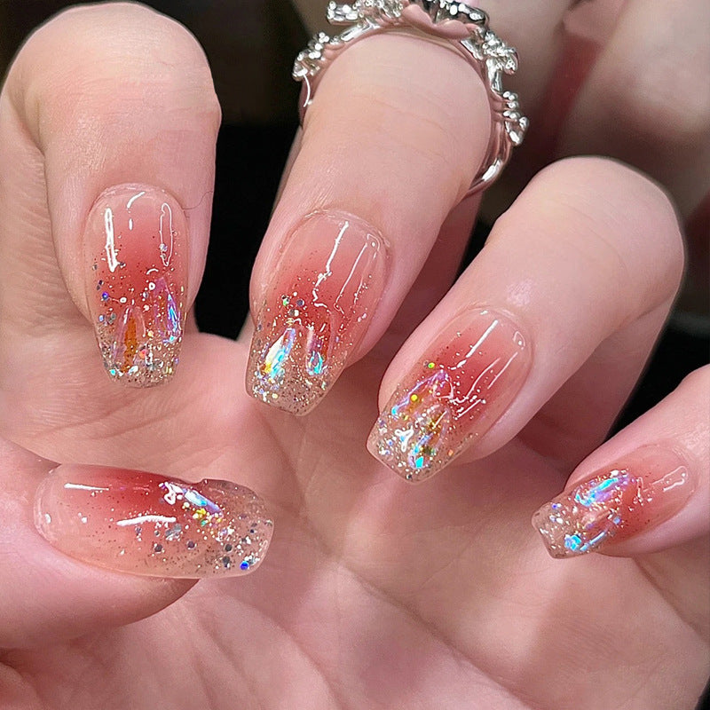 Premium Rhinestone-Embellished Press-On Nails Kalsten