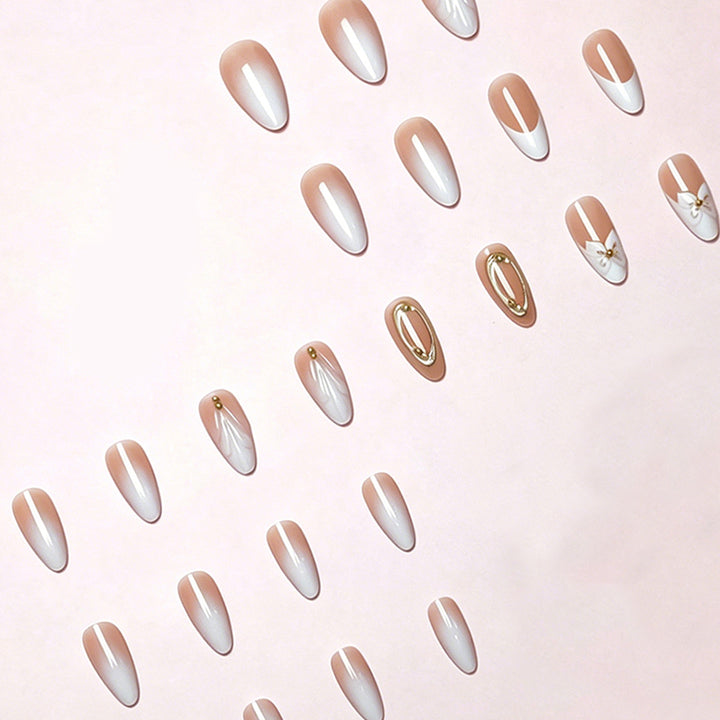 Floral Embellished Press-On Nail Extensions Kalsten