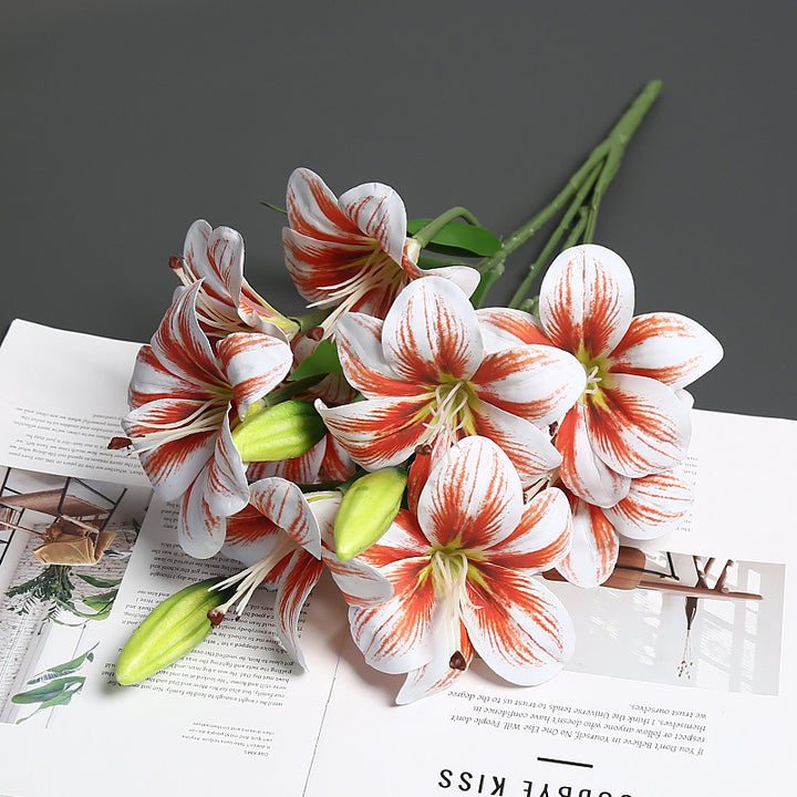 Realistic Lifelike Lily Flower Bouquet