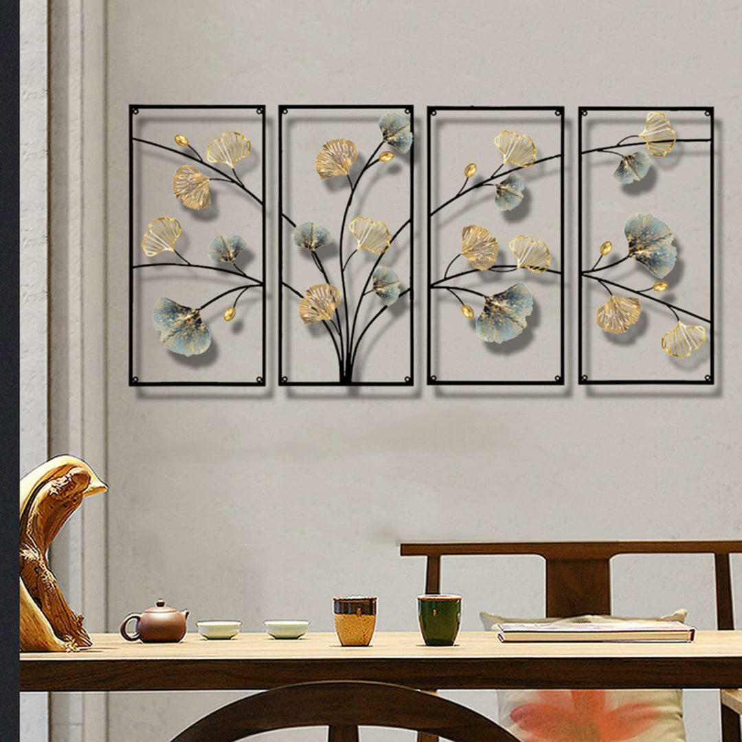 Elegant Floral Metal Wall Art Sculpture Kalsten