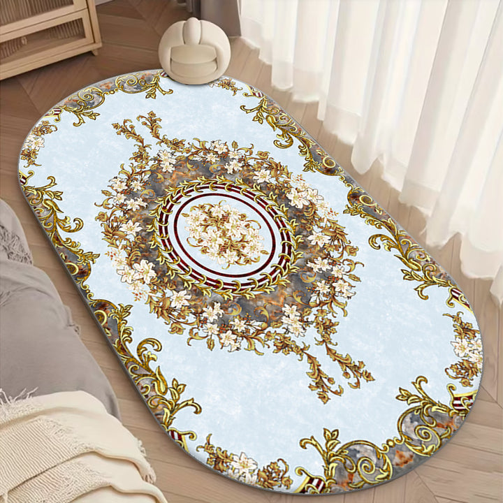 Elegant Vintage Floral Area Rug