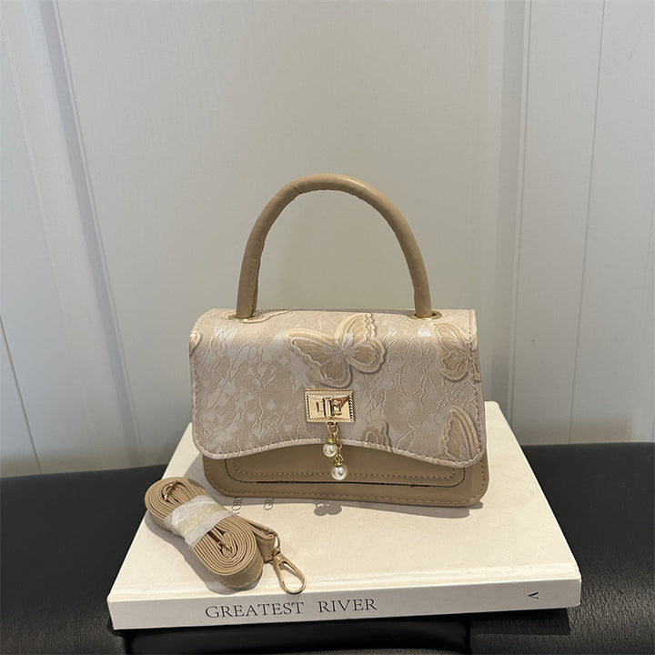 Elegant Floral Patterned Evening Handbag