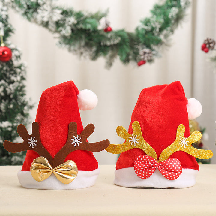 Festive Santa Hat with Reindeer Ears Kalsten