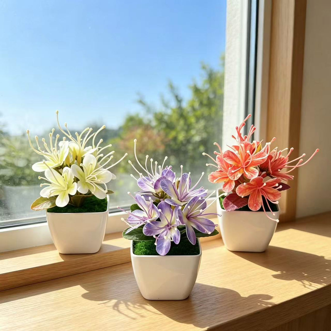 Lifelike Floral Centerpiece for Indoor Home Decor