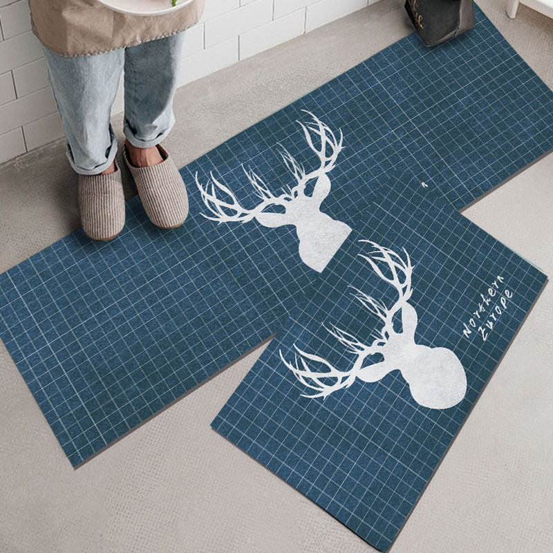 Whimsical Cartoon-Themed Kitchen Mat
