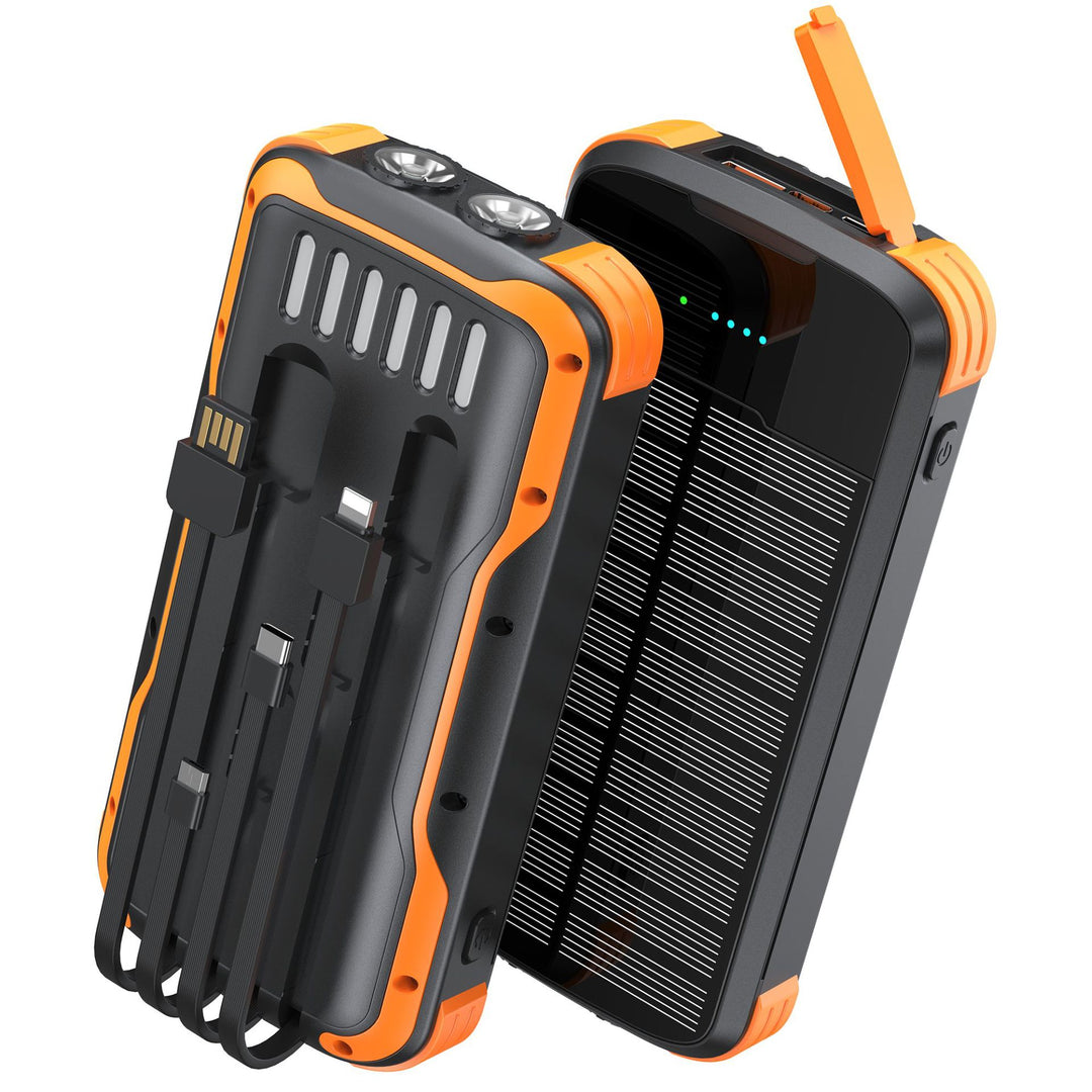 Portable solar power bank with multifunctional charging ports Kalsten