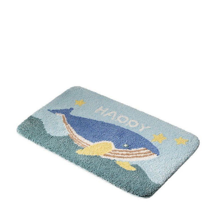 Cartoon Whale Bath Mat Kalsten