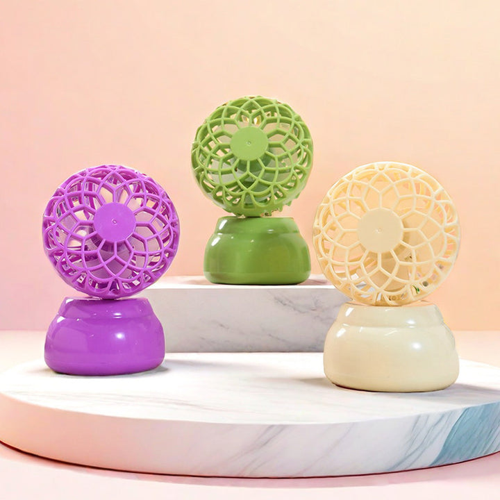 Women's Portable Table Fan in Creative Flower Design Kalsten