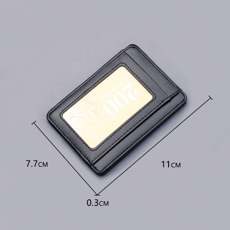 Transparent Window Card Holder