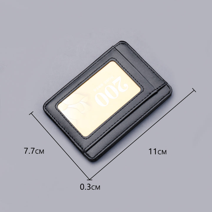 Transparent Window Card Holder