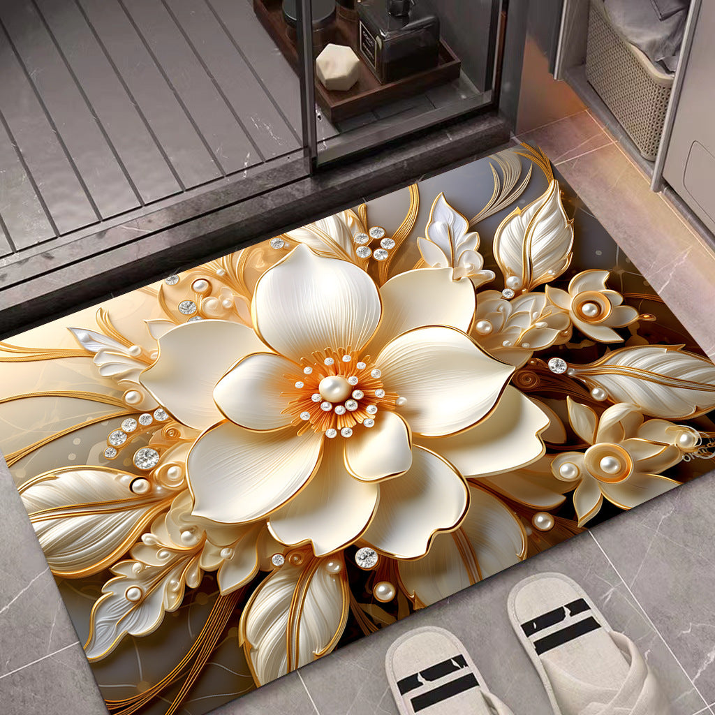 Floral Decorative Door Mat Kalsten